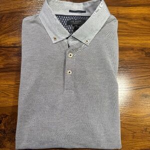 TED Baker London polo shirt contrasting collar men’s sz 5